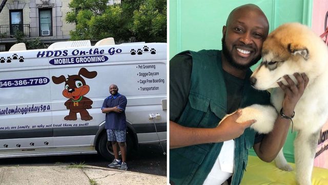Peluquero realiza aseo gratuito a mascotas