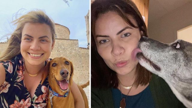 Mujer viaja por el mundo cuidando las mascotas de otras personas