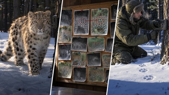 Los leopardos de Amur pasaron de unos 30 a más de 100 con camadas cada vez más pequeñas