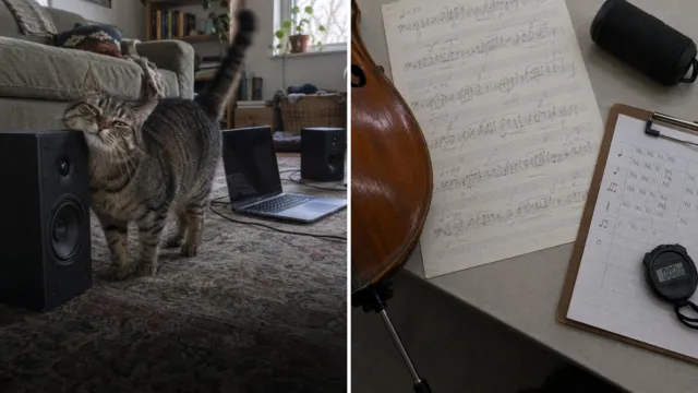 Los gatos ignoraron a Bach, pero se frotaron contra el altavoz con la música escrita para ellos