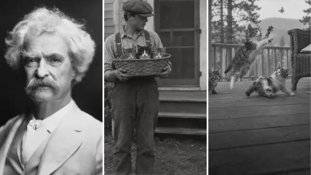 El verano en que Mark Twain pagó para que tres gatitos nunca fueran suyos