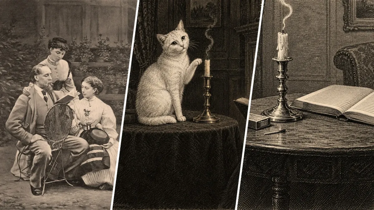 La noche en que un gato sordo le apagó la vela a Charles Dickens