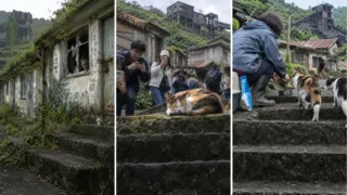 Se acabó el carbón y se fueron las familias: los gatos abandonados que revivieron un pueblo minero de Taiwán